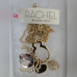 RACHEL Rachel Roy Gold Charm Necklace NWT